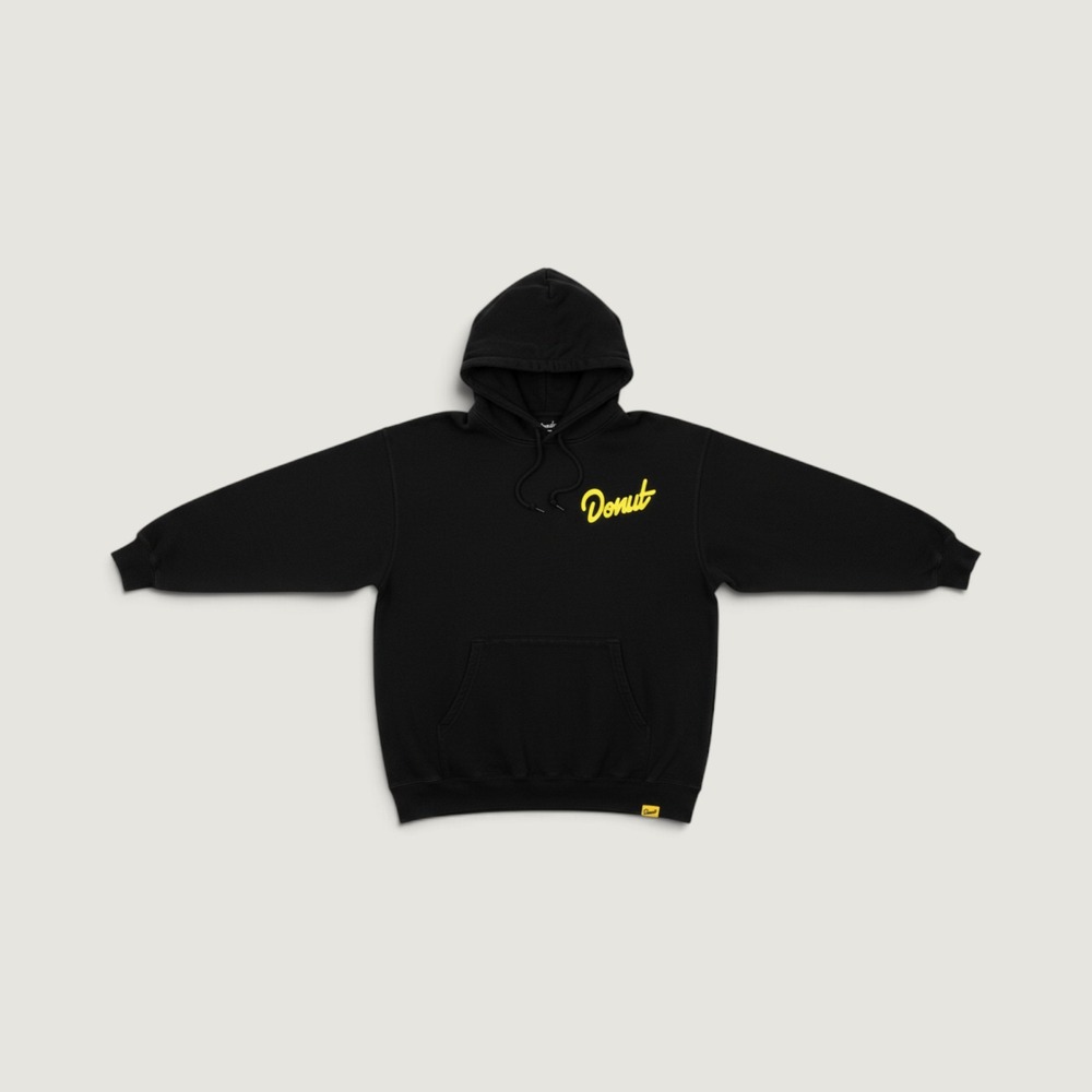 Donut Media Limited Edition Big Buff Horse Heavyweight Hoodie Black Large
